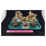 Porcelain Owls, Robins, Rabbits