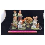 Porcelain Figurines of Animals, Angels, Etc.