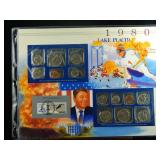1980 United States Coin & Stamp Set