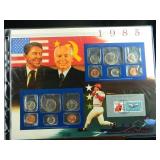 1985 United States Coin & Stamp Set