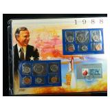 1988 United States Coin & Stamp Set