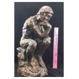 Marwal Chalkware Statue "The Thinker"