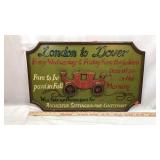 Old Handpainted Sign for London Transportation