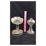 Old Glass Oil Lamp Bodies