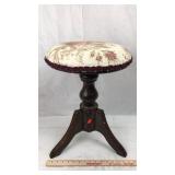 Old Upholstered Piano Bench