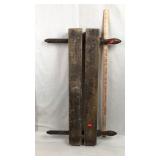 Antique Wood Book Press circa 19th Century