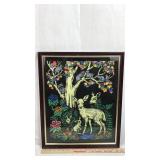 Framed Colored-in Fuzzy Poster Wildlife