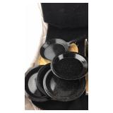 Collection/Set of Black Granite Ware