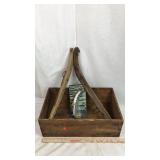 Wood Crate and Can Spout and Horse Hames