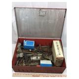 Metal Toolbox with Assortment of Old Wrenches