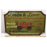 Old Hand Painted Sign for London Transportation