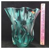 Light Blue Tinted Glass Vase