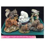 Homco Masterpiece Porcelain Animal Figures