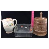 Japanese Pitcher, Glass Container, Cookie Jar