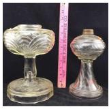 Old Glass Oil Lamp Bodies