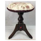 Old Upholstered Piano Bench