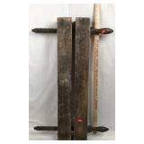 Antique Wood Book Press circa 19th Century