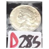 1924 Peace Silver dollar