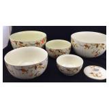 Hall Autumn Leaf Pattern Bowls