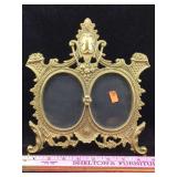 Brass Double Photo Stand