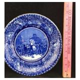 B&D Transferware Plate Depicting Boston Massacre
