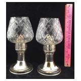 Mason Candlelight Candle Holders with Globes