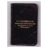 T.J. Leathem & Co. Wholesale Oyster Dealer Book