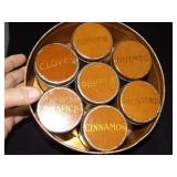 Early Spice Tin with 7 Smaller Round Tins