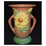 Roseville Art Pottery Vase Peony Pattern