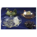 2 Iris & Herringbone Bowls, Hen on a Nest Plus