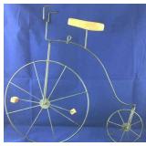 Metal and Wood Bicycle Wall Ornament