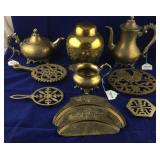 9 Mostly Vintage/Older Brass Items