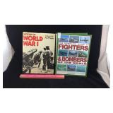 "History of WWI" & "Fighters & Bombers" Books