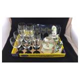 Glass & Crystal Stemware and Music Boxes