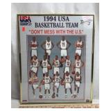 Framed 1994 USA Basketball Team Portrait