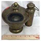Antique Brass Binnacle Compass