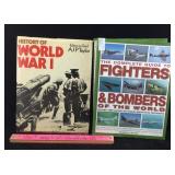 "History of WWI" & "Fighters & Bombers" Books