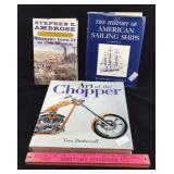 Books on Ships, Motorcycles, Railroad