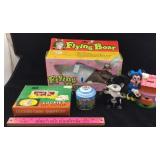 Flying Boar, Card Shuffler, Skunk Figurine, Etc.