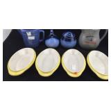 Hall Stax Dishes, Pottery Pitchers, Creamer/Sugar