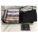 Samsung Blu-Ray/DVD Player & 20 DVDs