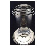 Stainless Steel Pots - Set of 3