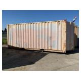20´ Used Beige Metal Shipping Container