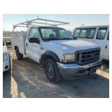 2001 Ford Super Duty Utility Truck with Utility Be