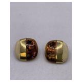 SIGNED MONET CLIP ON EARRINGS