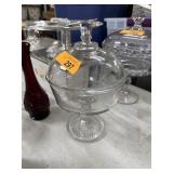 VTG PEDESTAL CANDY JAR