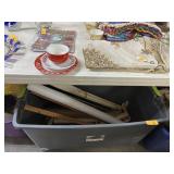 CONTENTS OF BIN / MISC UNDER THE TABLE