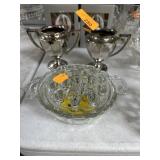 VINTAGE GLASS FLOWER FROG