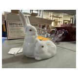 HEREND PORCELAIN RABBITS FIGURINE