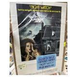 VINTAGE NIGHT WATCH MOVIE POSTER ELIZABETH TAYLOR+